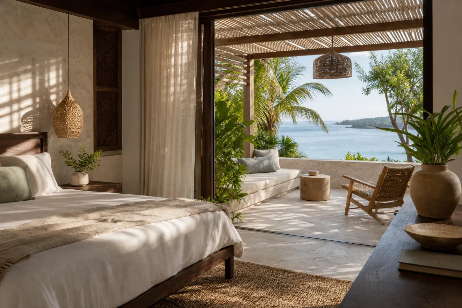 Suite caribeña genérica; imagen provisional que no muestra Desire Riviera Maya Pearl Resort